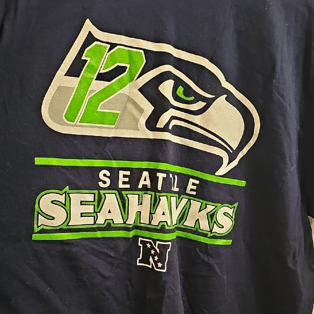 Mens Seattle Seahawks Navy T-Shirt